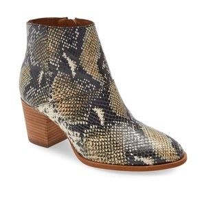 MADEWELL The Rosie Ankle Boot / Moonstone Multi Snake / 8